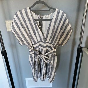 American Eagle striped romper